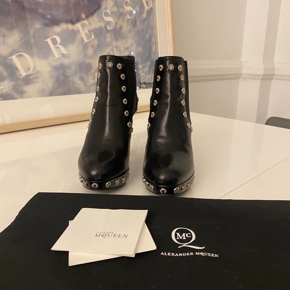 Alexander McQueen Studded Platform Boots - Picture 7 of 7